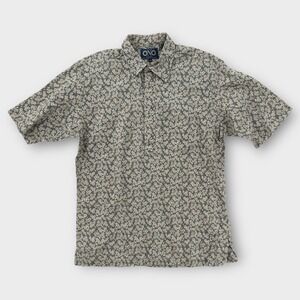 Vintage Ono Company Pullover Shirt Mens Medium Hawaiian Floral Reverse Aloha